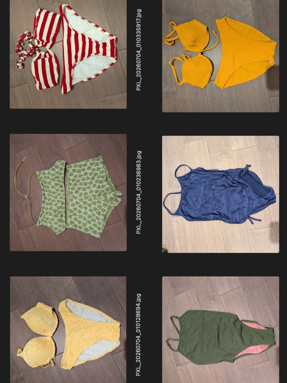 6 Vintage swimsuits bundle